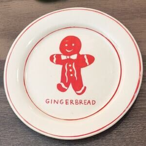 Anthropologie, Molly Hatch Gingerbread Plate 8 1/2" New w/ Imperfections